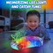Light Up Transparent Car Kids 8” Battery Operated Toy Car for Boys & Girls, Mechanical Bump and Go Toy Car with Colorful Moving Gears, LED Light Effects, Plays Music